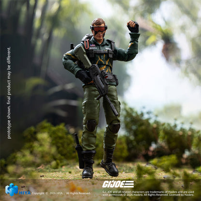 HIYA Exquisite Mini Series 1/18 Scale 4 Inch "G.I. Joe" Dusty Tiger Force Version Action Figure