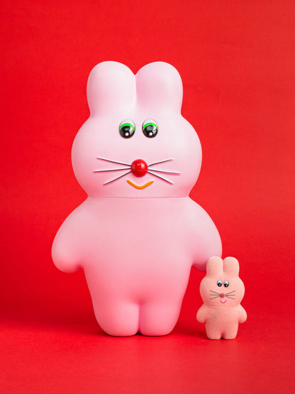 munyu no Soft Vinyl Figure Pukupuku Strawberry Milk