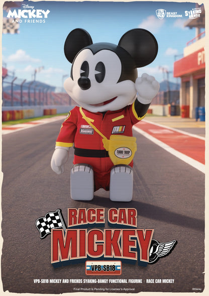 VPB-SB18 Mickey and Friends SYAKING-BANG!! Functional Figurine:Race Car Micky