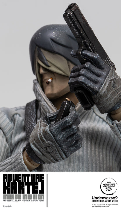 UNDERVERSE ADVENTURE KARTEL COLD BUGGER ADVENTURE MERDE & BLUNTER MERDE 1/6 SCALE ACTION FIGURE