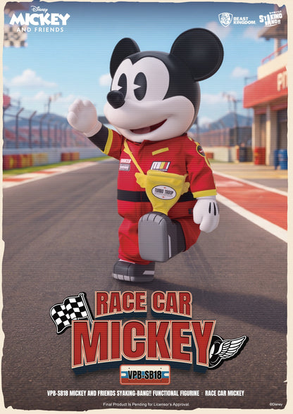 VPB-SB18 Mickey and Friends SYAKING-BANG!! Functional Figurine:Race Car Micky