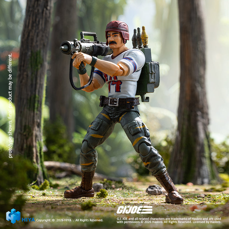 HIYA Exquisite Mini Series 1/18 Scale 4.3 Inch "G.I. Joe" BAZOOKA Tiger Force Version Action Figure