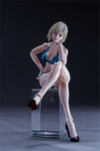 ROMANKEY UMS004C 1/12 SCALE ACTION FIGURE FEMALE BODY MIA (PRE-PAINTED VER.)