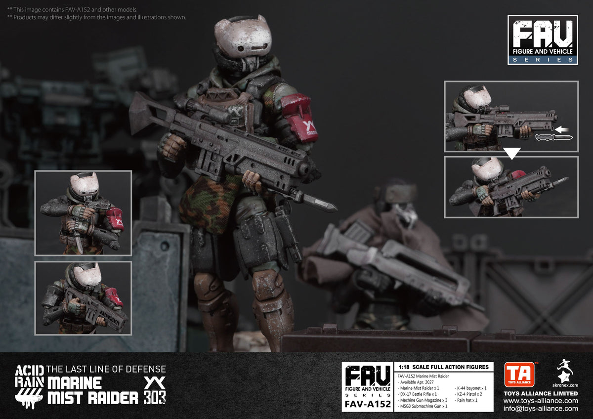 TOYS ALLIANCE LIMITED "ACID RAIN" 1/18 SCALE FAV-A152 MARINE MIST RAIDER