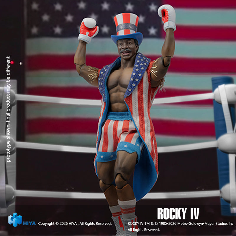 HIYA Exquisite Super Series 1/12 Scale 6 Inch "Rocky IV" Apollo Action Figure