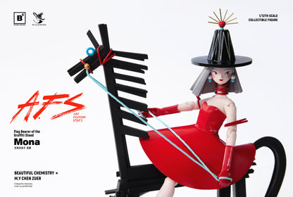 BEAUTIFUL CHEMISTRY x MY AFS FLAG BEARER OF THE GRAFFITI STEED MONA 1/12 SCALE ACTION FIGURE