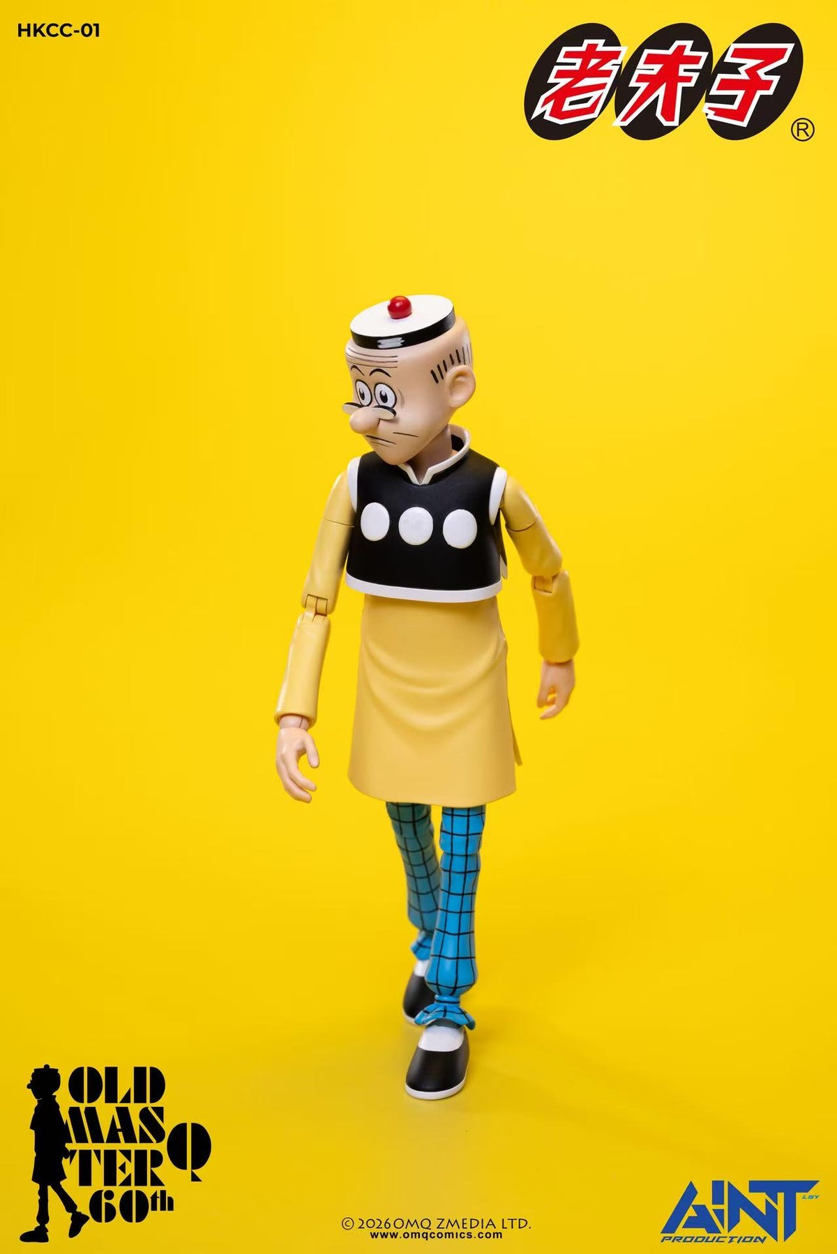 AINT PRODUCTION HKCC-01 "OLD MASTER Q" 1/12 ACTION FIGURE 60TH ANNIVERSARY EDITION