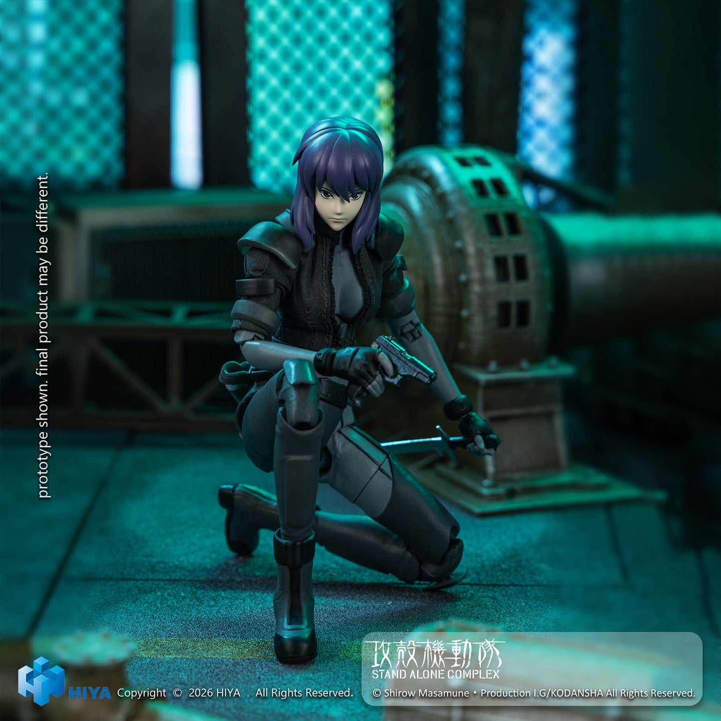 HIYA Exquisite Super Series 1/12 Scale Total Height About 6 Inch (About 15 cm) "Ghost in the Shell STAND ALONE COMPLEX" Kusanagi Motoko Battle Suit Ver. Action Figure
