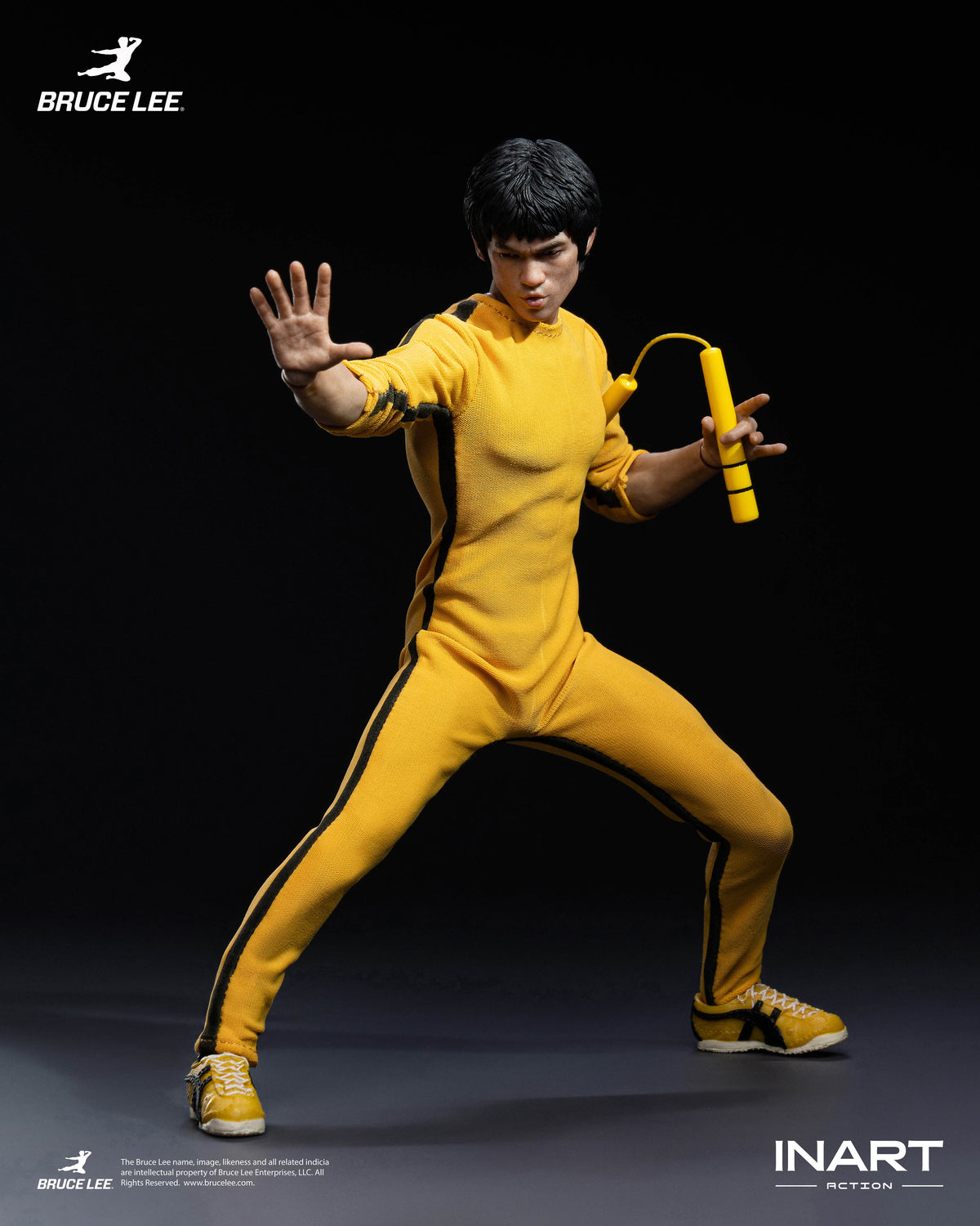 INART Action "Enter The Dragon" Bruce Lee (Yellow, Jumpsuit) 1/12 Scale Action Figure