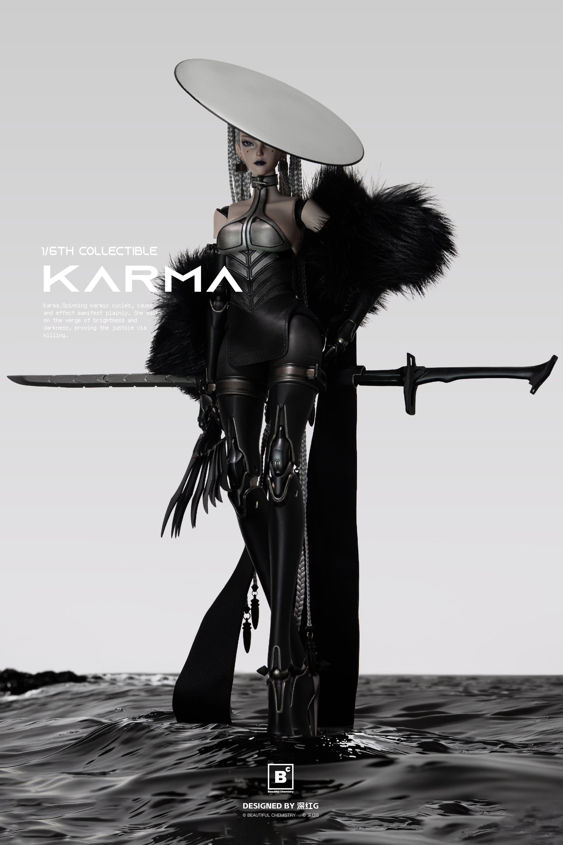 BEAUTIFUL CHEMISTRY x SHEN HONG G WHITE NIGHT: ALBA KARMA 1/6 SCALE ACTION FIGURE