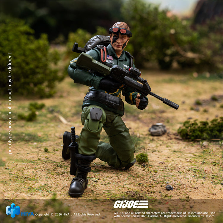 HIYA Exquisite Mini Series 1/18 Scale 4 Inch "G.I. Joe" Dusty Tiger Force Version Action Figure