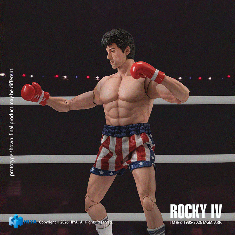 HIYA Exquisite Super Series 1/12 Scale 6.3 Inch "Rocky IV" Rocky Boxer Version Action Figure
