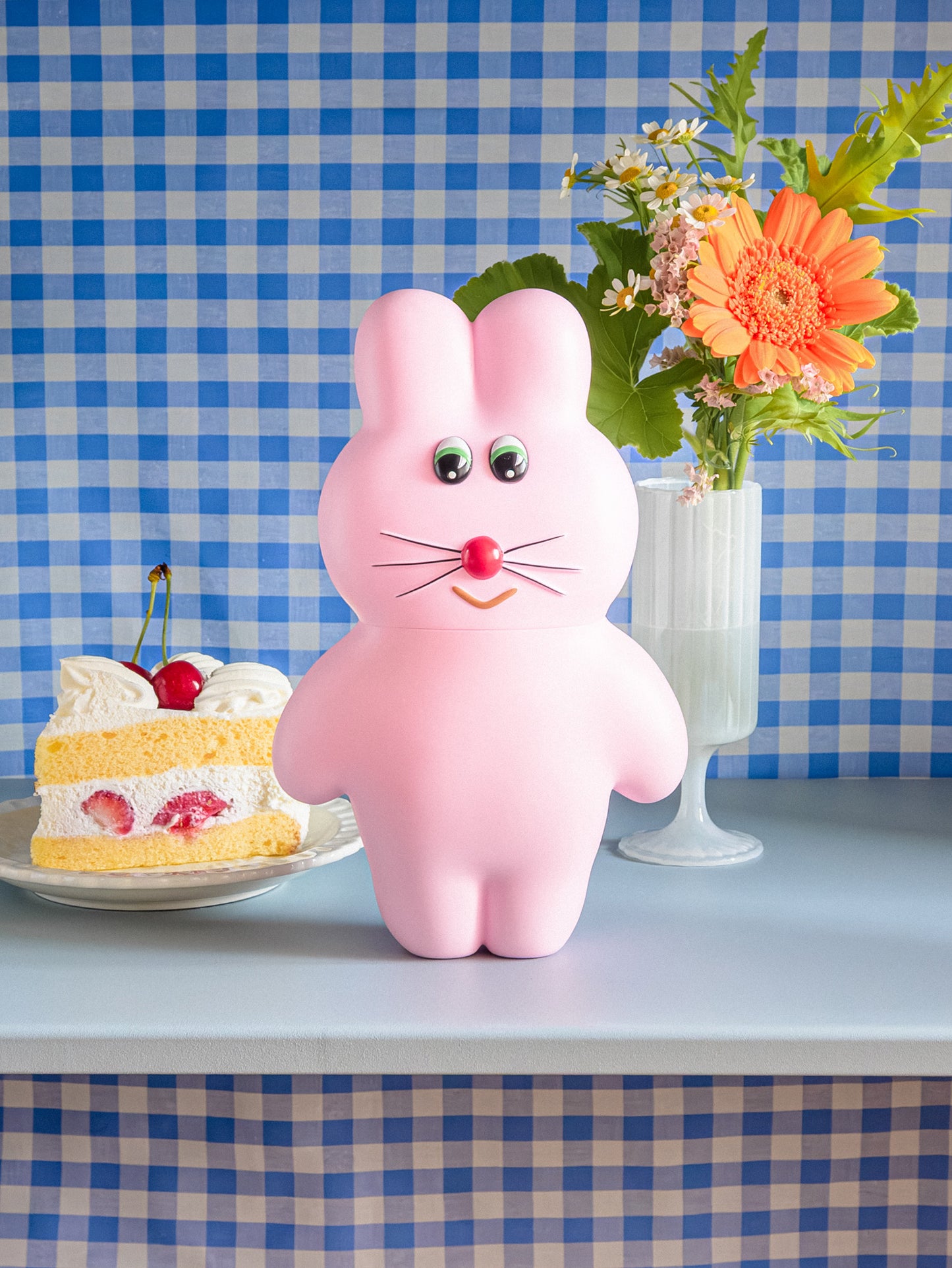 munyu no Soft Vinyl Figure Pukupuku Strawberry Milk