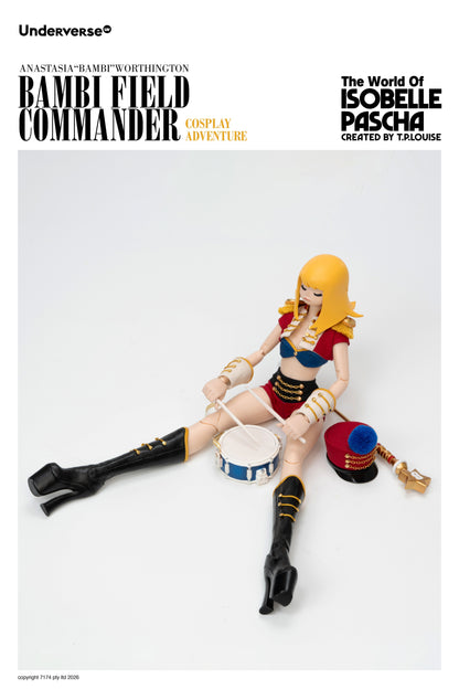 UNDERVERSE THE WORLD OF ISOBELLA PASCHA COSPLAY BAMBI FIELD COMMANDER 1/6 SCALE ACTION FIGURE