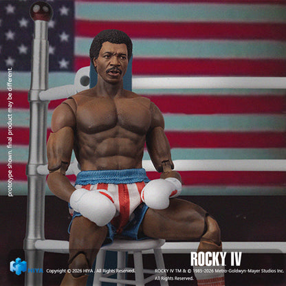 HIYA Exquisite Super Series 1/12 Scale 6 Inch "Rocky IV" Apollo Action Figure