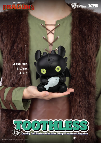 VPBP-052 Cuddly Doll Series Palm Size Vinyl Functional Figurine : Toothless
