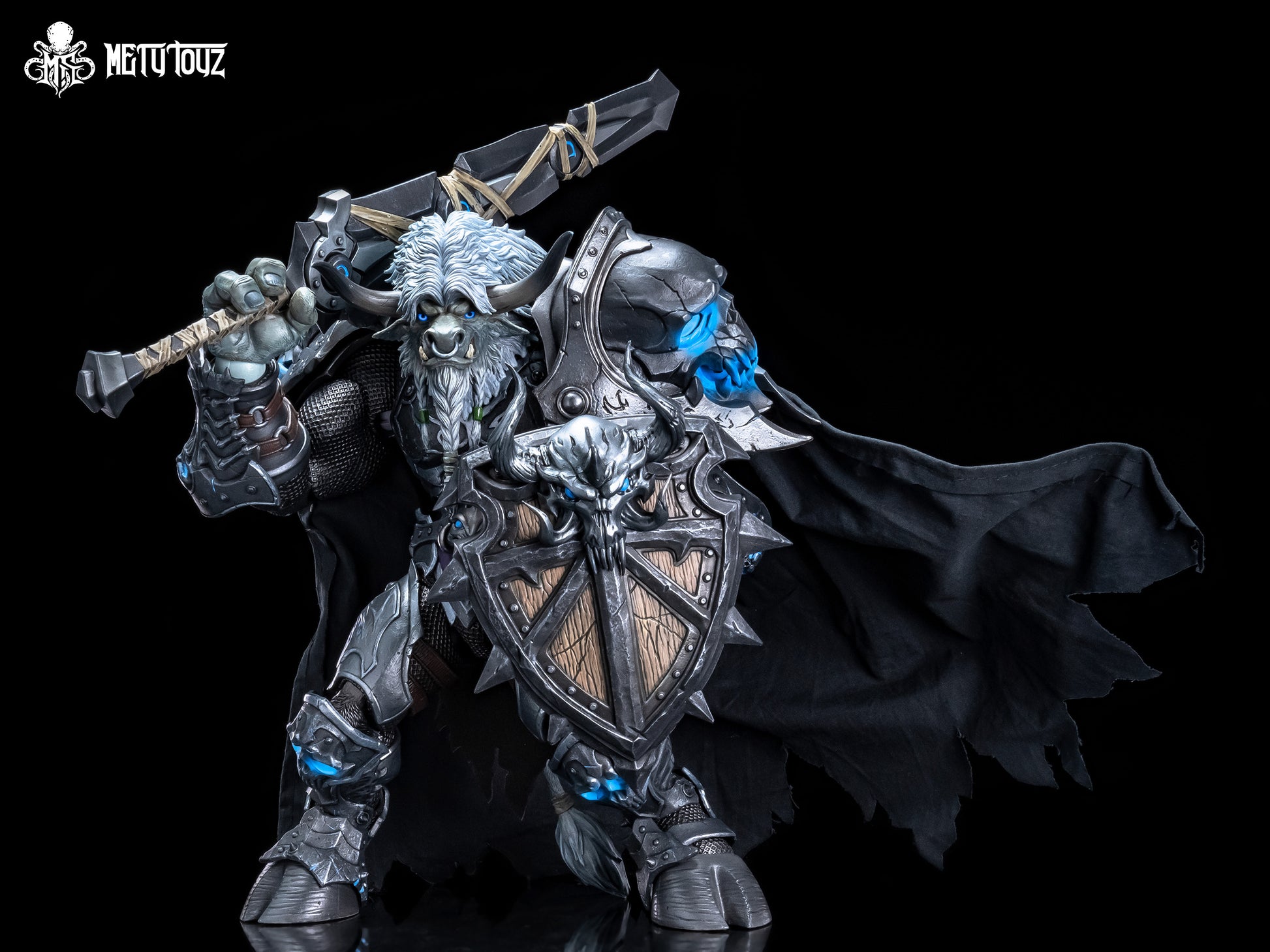 METY TOYZ EBON BLADE RAMPART: GOREN FROSTHOOF, TAUREN DEATH KNIGHT 1/10 SCALE ACTION FIGURE