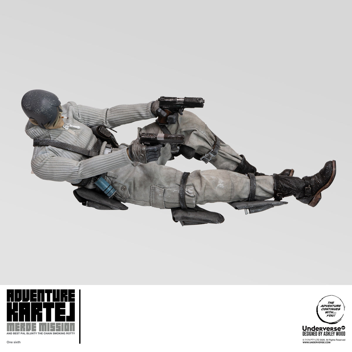 UNDERVERSE ADVENTURE KARTEL COLD BUGGER ADVENTURE MERDE & BLUNTER MERDE 1/6 SCALE ACTION FIGURE