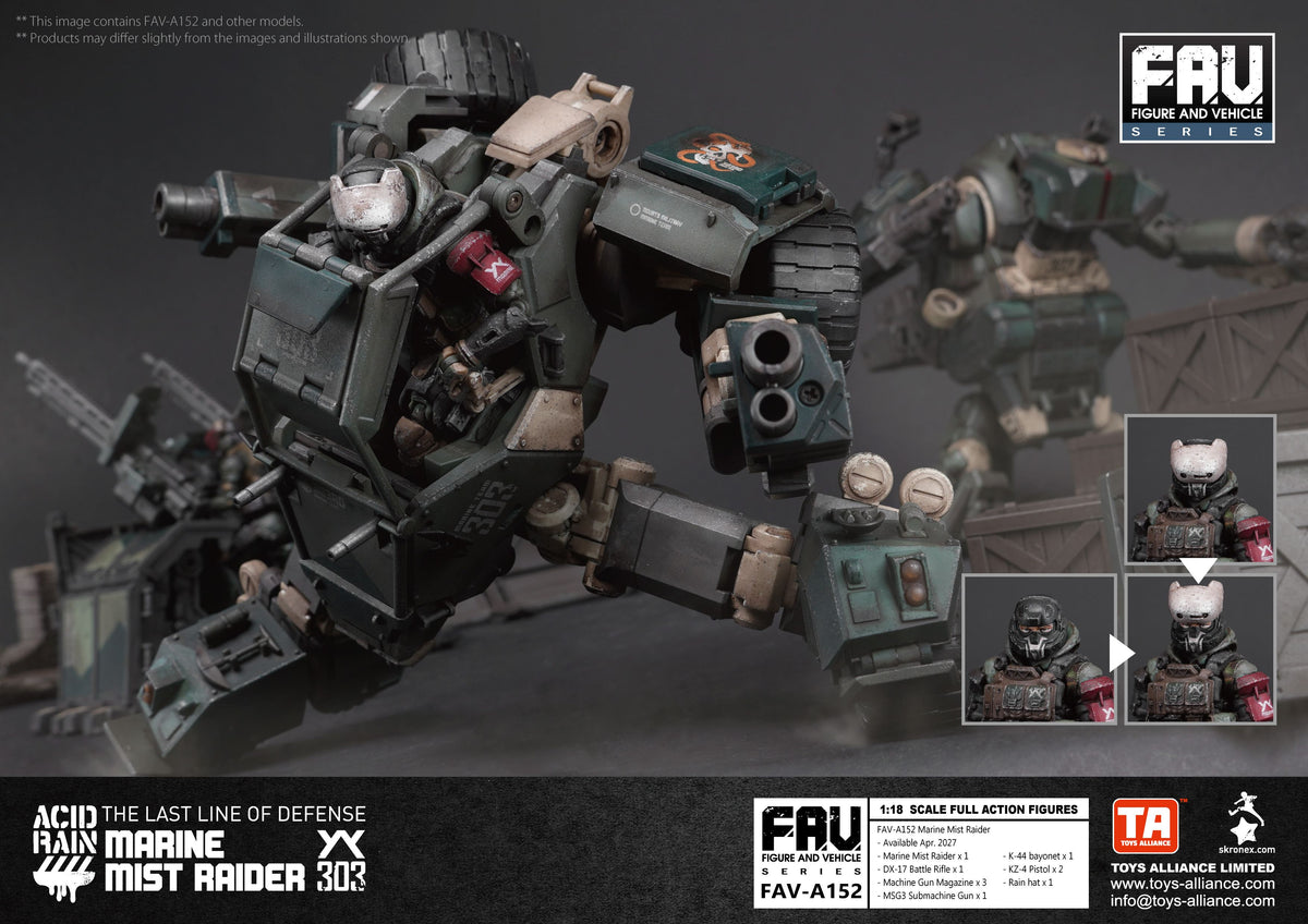 TOYS ALLIANCE LIMITED "ACID RAIN" 1/18 SCALE FAV-A152 MARINE MIST RAIDER