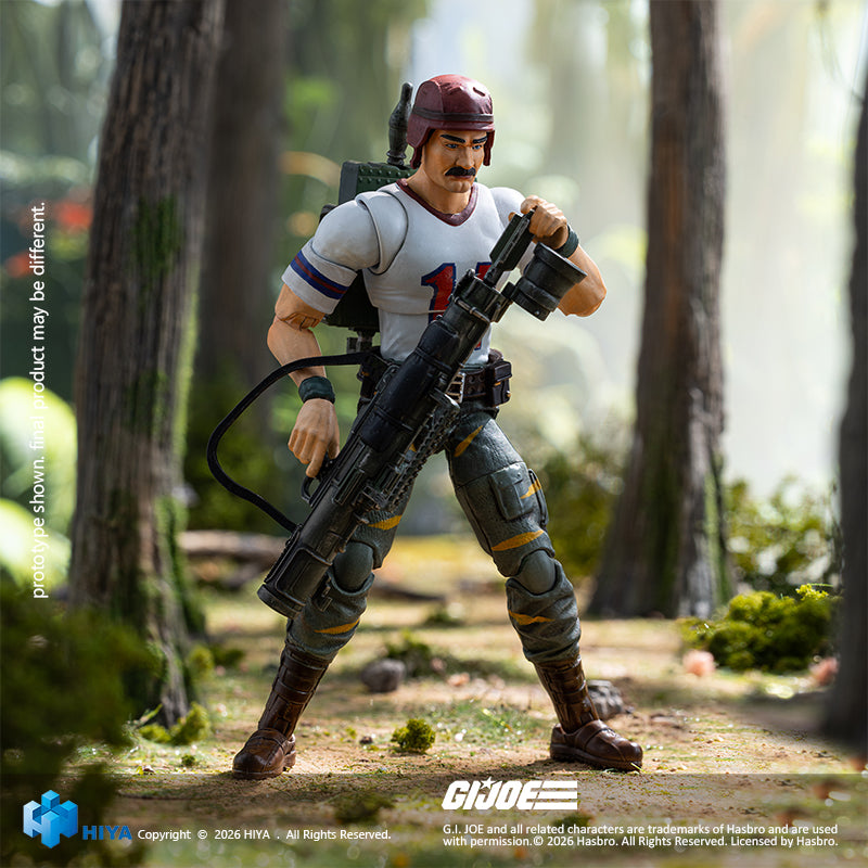 HIYA Exquisite Mini Series 1/18 Scale 4.3 Inch "G.I. Joe" BAZOOKA Tiger Force Version Action Figure