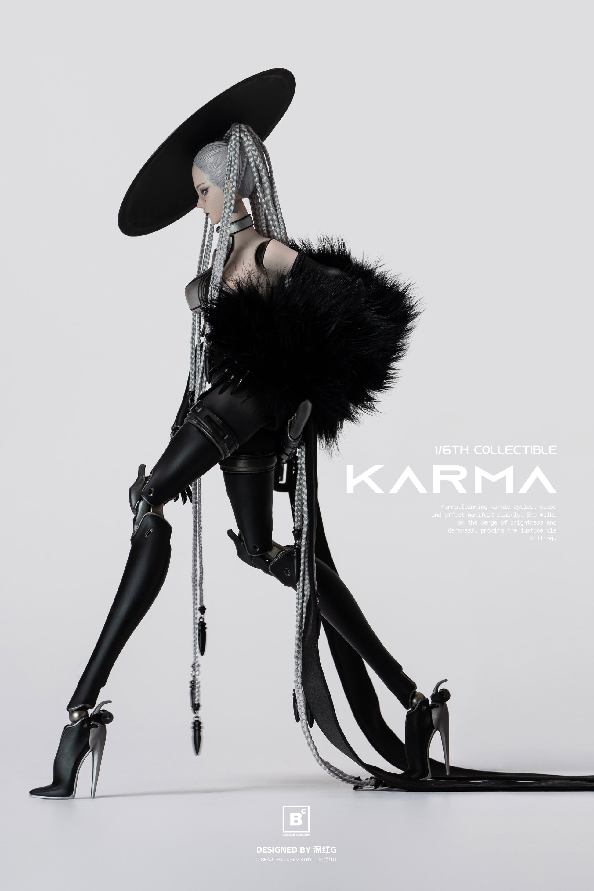BEAUTIFUL CHEMISTRY x SHEN HONG G WHITE NIGHT: ALBA KARMA 1/6 SCALE ACTION FIGURE