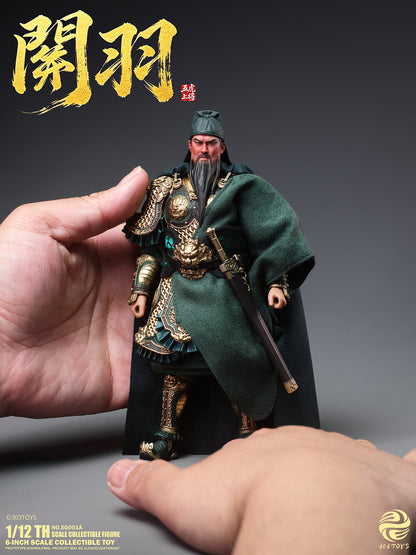 303TOYS POCKET THREE KINGDOMS NO.SG001A GUAN YU 1/12 SCALE ACTION FIGURE