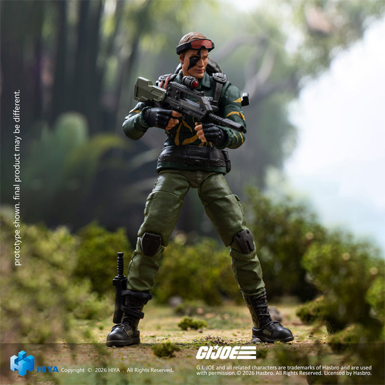 HIYA Exquisite Mini Series 1/18 Scale 4 Inch "G.I. Joe" Dusty Tiger Force Version Action Figure