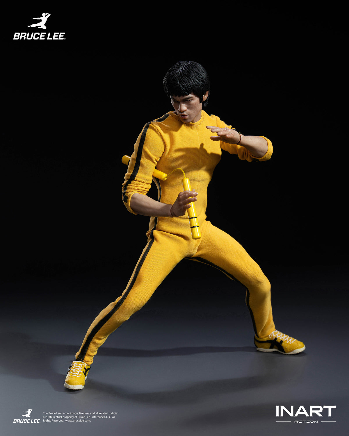 INART Action "Enter The Dragon" Bruce Lee (Yellow, Jumpsuit) 1/12 Scale Action Figure