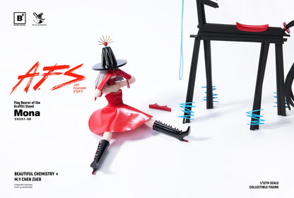 BEAUTIFUL CHEMISTRY x MY AFS FLAG BEARER OF THE GRAFFITI STEED MONA 1/12 SCALE ACTION FIGURE