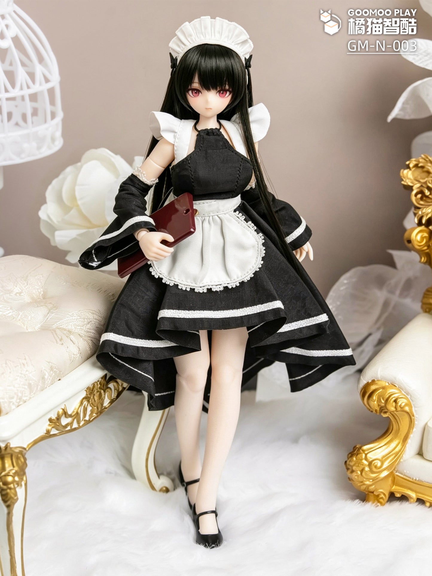 GOOMOO GM-N-003 MAID CLOTHES OUTFIT SET FOR 1/12 SCALE ACTION FIGURES