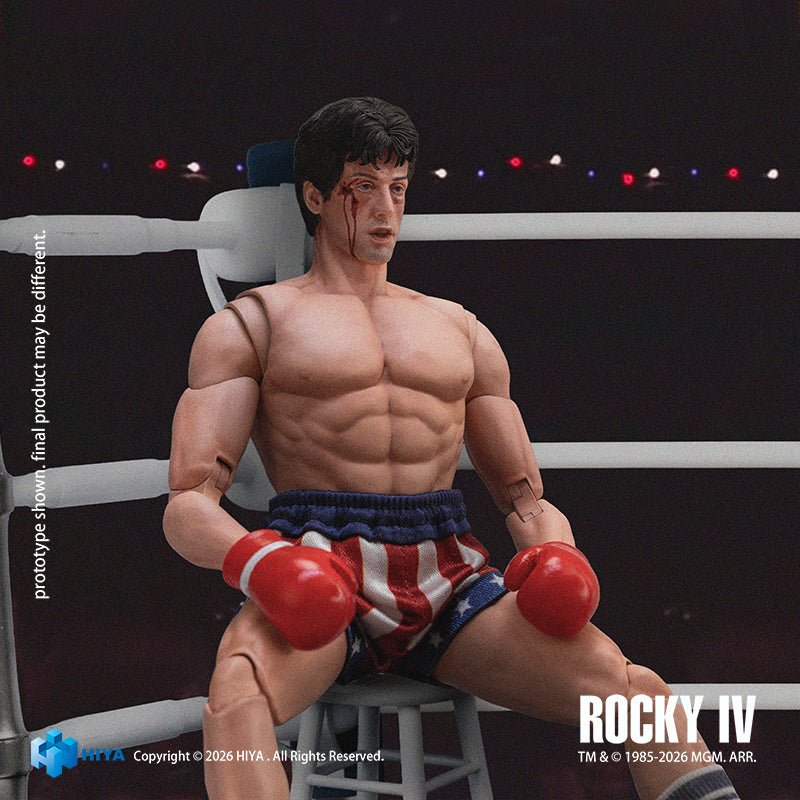 HIYA Exquisite Super Series 1/12 Scale 6.3 Inch "Rocky IV" Rocky Boxer Version Action Figure