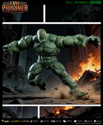 AXYTOYS EVIL PRISONER 1/12 SCALE ACTION FIGURE AXY-023 GREEN
