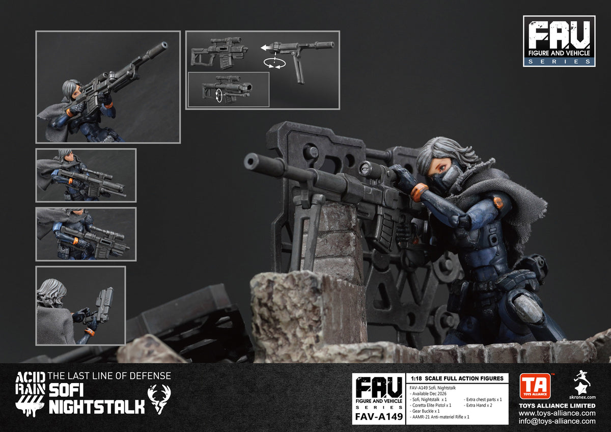 TOYS ALLIANCE LIMITED "ACID RAIN" 1/18 SCALE FAV-A149 Sofi, Nightstalk
