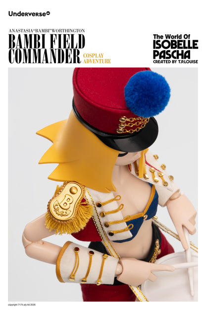 UNDERVERSE THE WORLD OF ISOBELLA PASCHA COSPLAY BAMBI FIELD COMMANDER 1/6 SCALE ACTION FIGURE