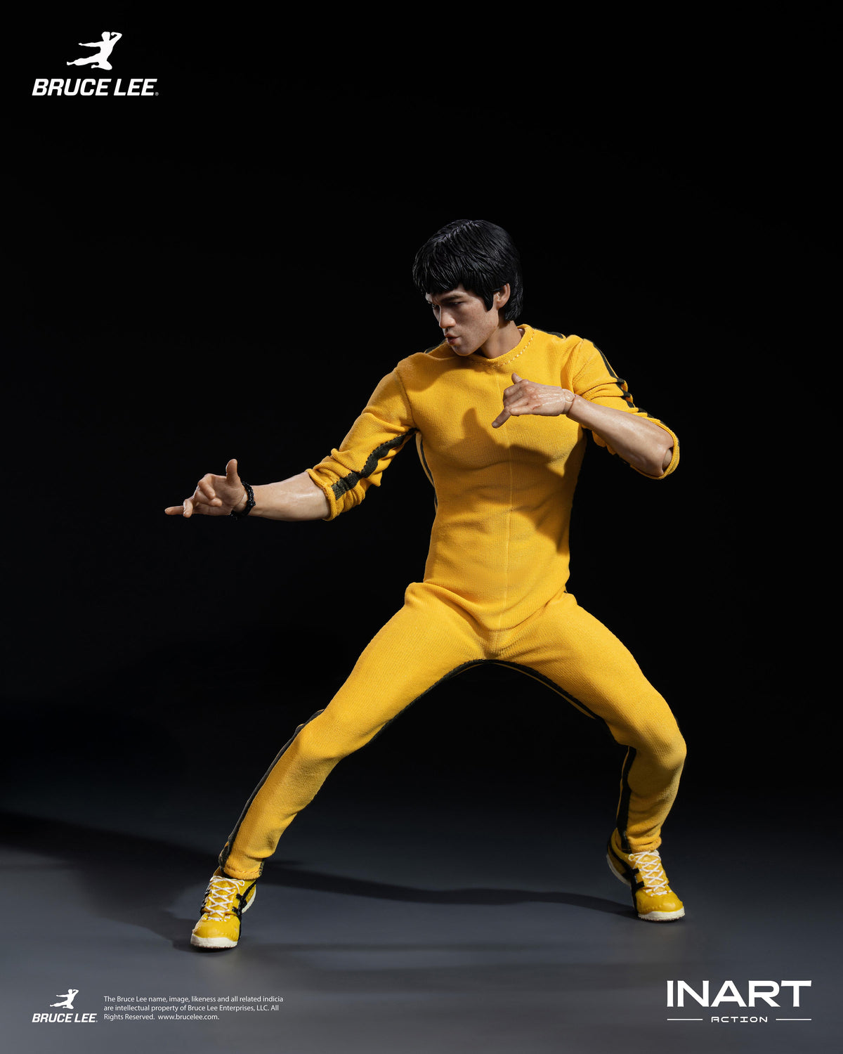 INART Action "Enter The Dragon" Bruce Lee (Yellow, Jumpsuit) 1/12 Scale Action Figure