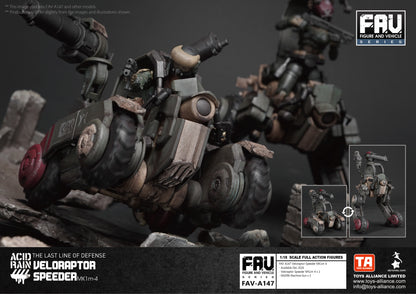 TOYS ALLIANCE LIMITED "ACID RAIN" 1/18 SCALE FAV-A147 Veloraptor Speeder MK1m-4