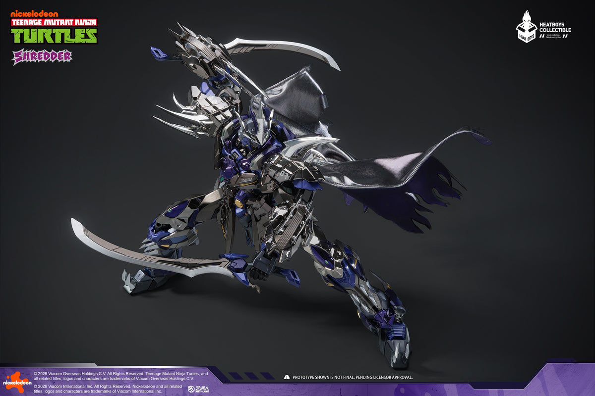 HEATBOYS HB0119 "TEENAGE MUTANT NINJA TURTLES" SHREDDER PLATING EDITION ALLOY ACTION FIGURE