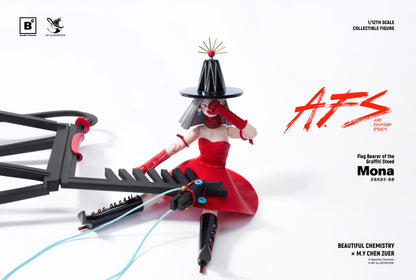 BEAUTIFUL CHEMISTRY x MY AFS FLAG BEARER OF THE GRAFFITI STEED MONA 1/12 SCALE ACTION FIGURE