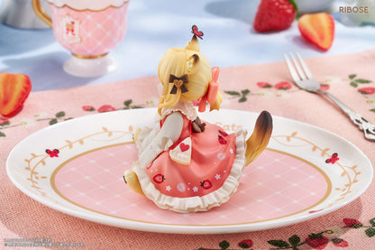 RIBOSE DLC SERIES "TEA TIME CATS" GINGER CAT NON-SCALE FIGURINE