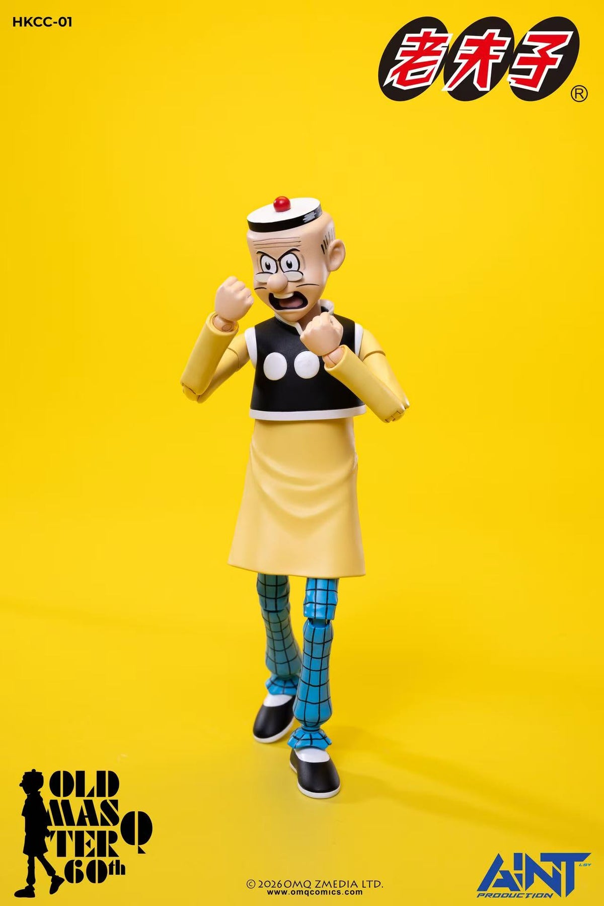AINT PRODUCTION HKCC-01 "OLD MASTER Q" 1/12 ACTION FIGURE 60TH ANNIVERSARY EDITION