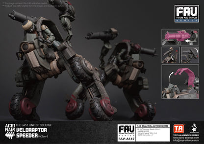 TOYS ALLIANCE LIMITED "ACID RAIN" 1/18 SCALE FAV-A147 Veloraptor Speeder MK1m-4