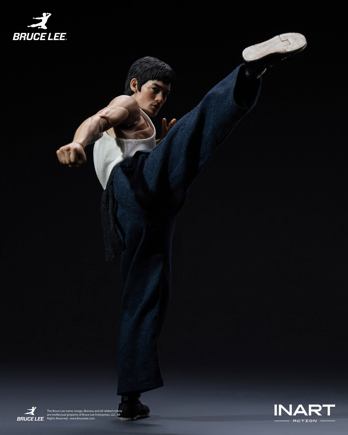 INART Action "Enter The Dragon" Bruce Lee (Kung fu suit) 1/12 Scale Action Figure