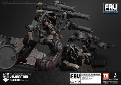 TOYS ALLIANCE LIMITED "ACID RAIN" 1/18 SCALE FAV-A147 Veloraptor Speeder MK1m-4