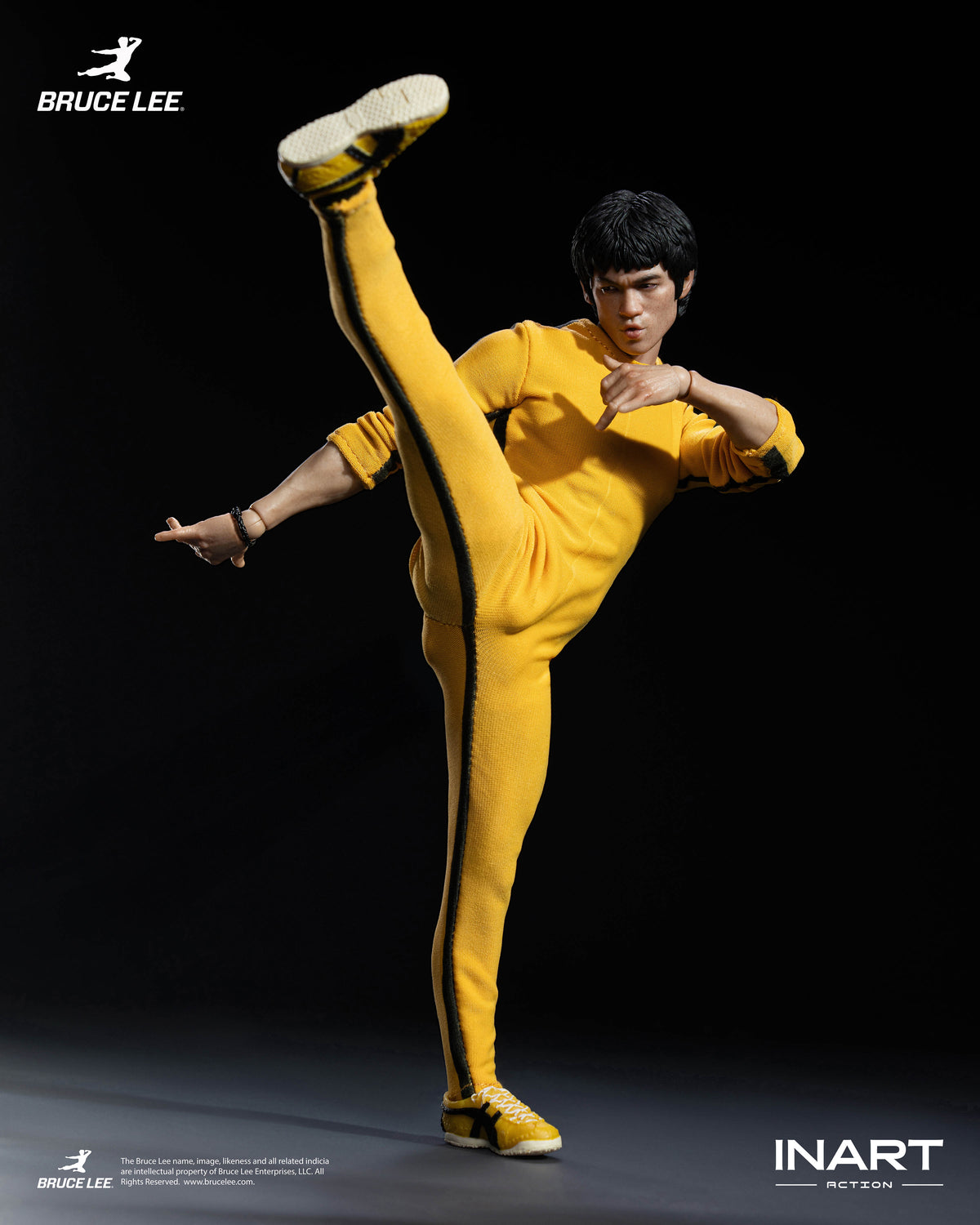 INART Action "Enter The Dragon" Bruce Lee (Yellow, Jumpsuit) 1/12 Scale Action Figure