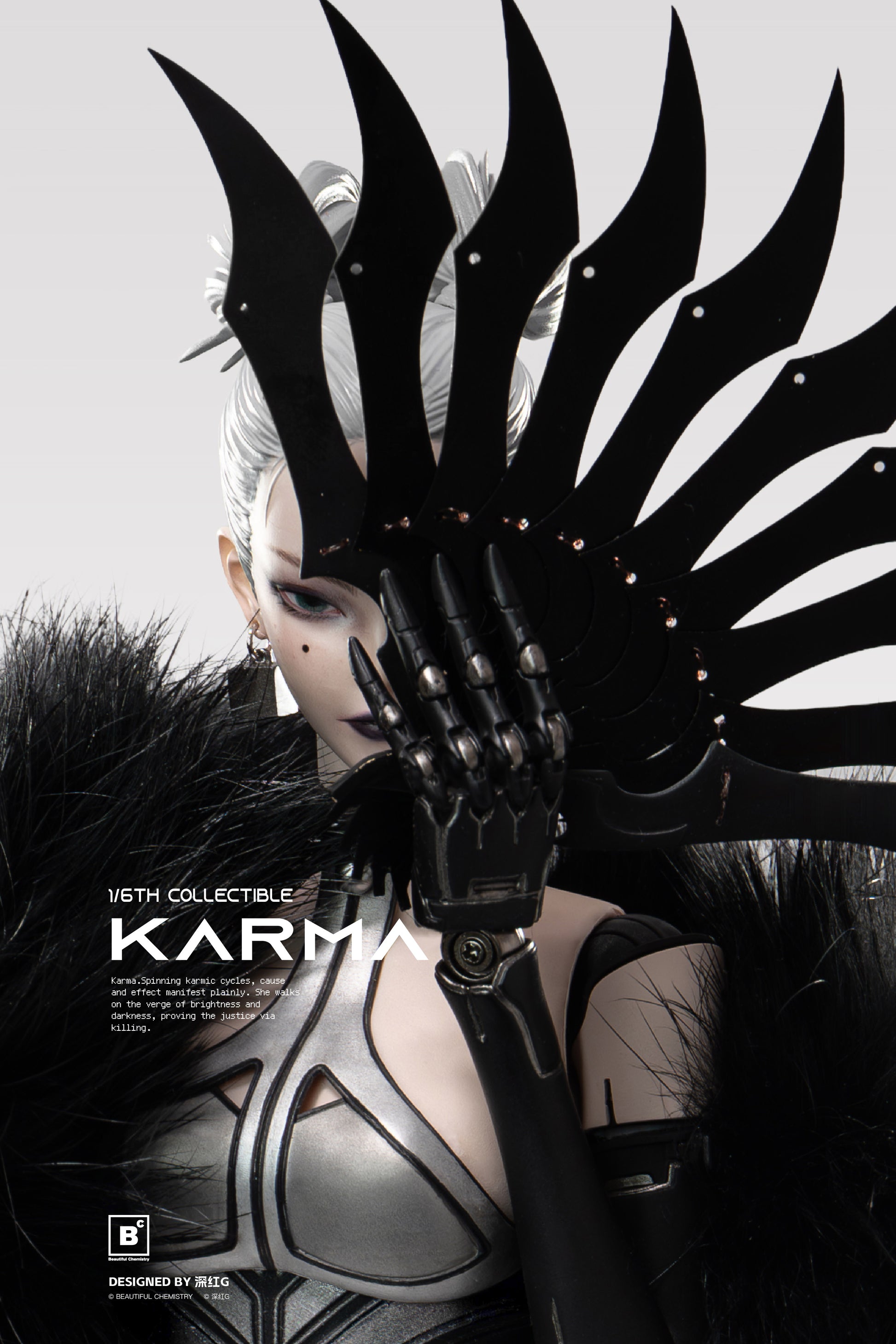 BEAUTIFUL CHEMISTRY x SHEN HONG G WHITE NIGHT: ALBA KARMA 1/6 SCALE ACTION FIGURE