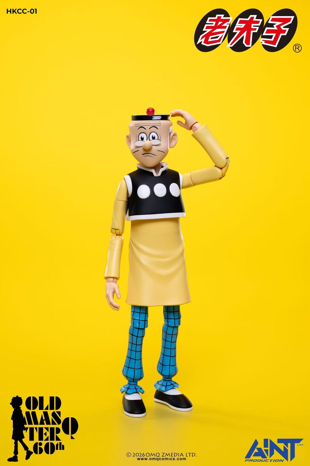 AINT PRODUCTION HKCC-01 "OLD MASTER Q" 1/12 ACTION FIGURE 60TH ANNIVERSARY EDITION
