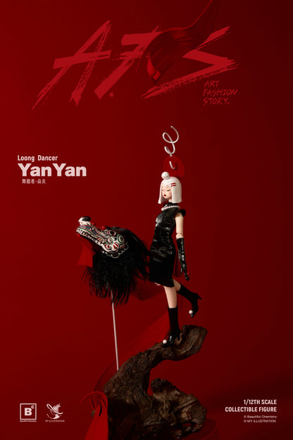 BEAUTIFUL CHEMISTRY x MY AFS LOONG DANCER YAN YAN 1/12 SCALE ACTION FIGURE