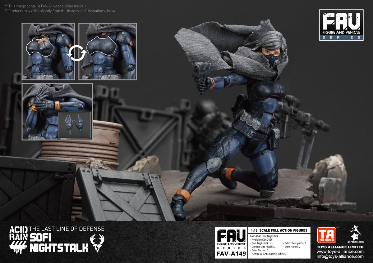 TOYS ALLIANCE LIMITED "ACID RAIN" 1/18 SCALE FAV-A149 Sofi, Nightstalk