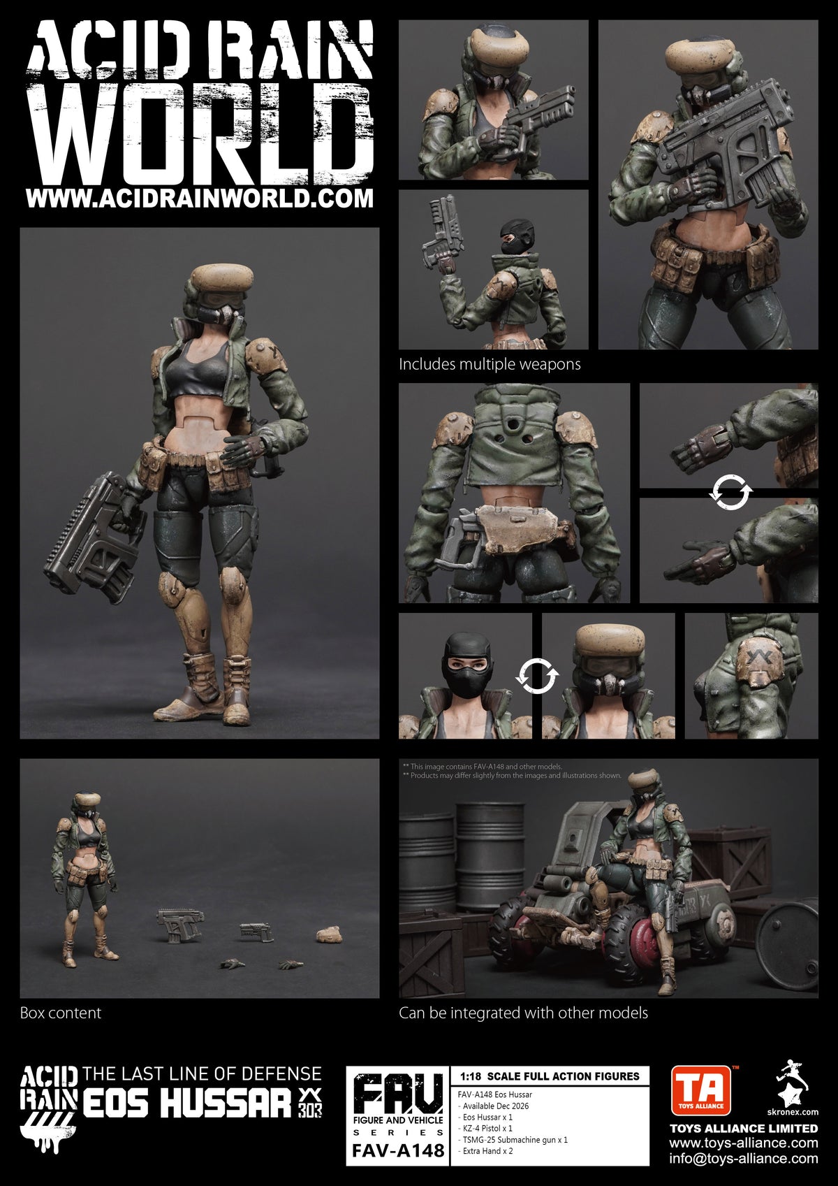 TOYS ALLIANCE LIMITED "ACID RAIN" 1/18 SCALE FAV-A148 Eos Hussar