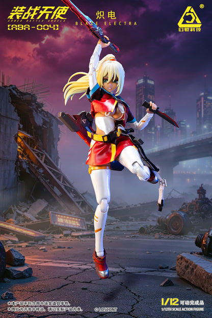 LOSCONT "ARMED BATTLE ANGELS" SERIES ABA-004 BLAZE ELECTRA 1/12 SCALE ACTION FIGURE